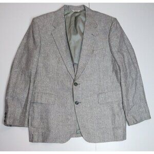 VINTAGE MEN'S GRAY WOVEN BLAZER JACKET - OAKMONT - SIZE 44R
